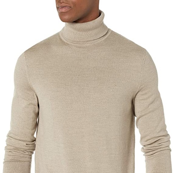 Calvin Klein Men's The Extra Fine Merino Turtleneck Sweater 100% merino wool - Picture 8 of 10